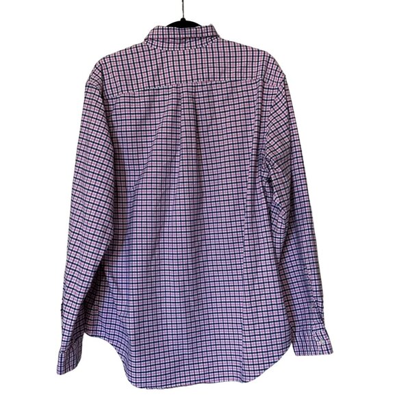 Men's Ralph Lauren Brand Button-Down Shirt 100% Cotton Pink Plaid Size XL - Picture 3 of 16